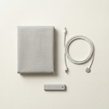 Silver-woven grounding sheet. Fits any bed.